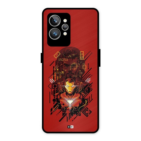 Tony Stark Metal Back Case for Realme GT2 Pro