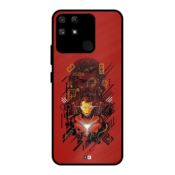 Tony Stark Metal Back Case for Realme Narzo 50A