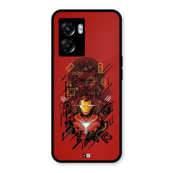 Tony Stark Metal Back Case for Realme Narzo 50 5G