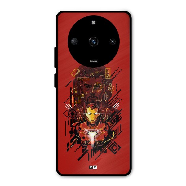 Tony Stark Metal Back Case for Realme Narzo 60 5G