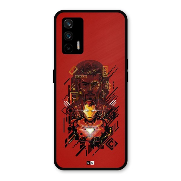 Tony Stark Metal Back Case for Realme X7 Max