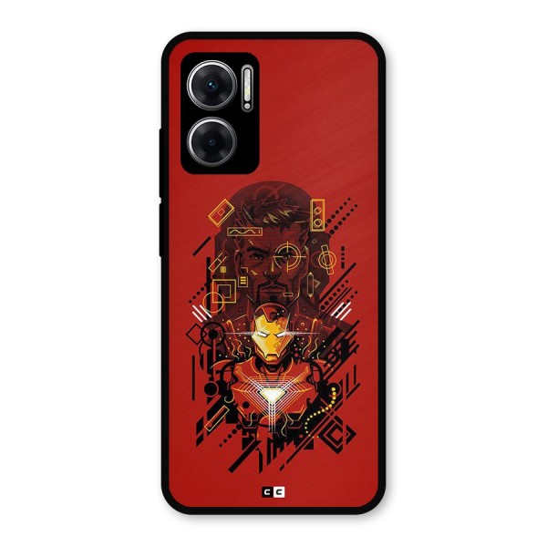 Tony Stark Metal Back Case for Redmi 11 Prime 5G