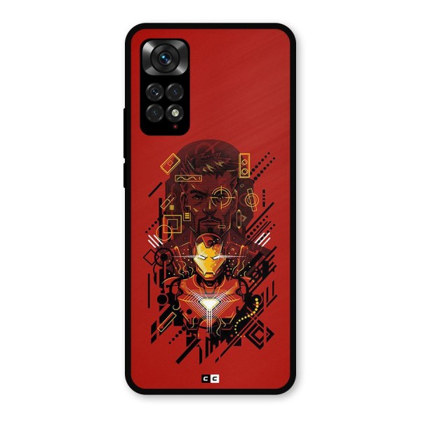 Tony Stark Metal Back Case for Redmi Note 11