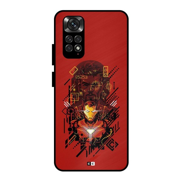 Tony Stark Metal Back Case for Redmi Note 11 Pro