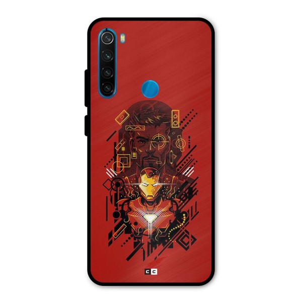 Tony Stark Metal Back Case for Redmi Note 8