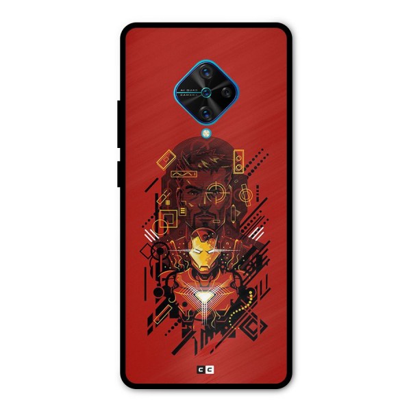 Tony Stark Metal Back Case for Vivo S1 Pro