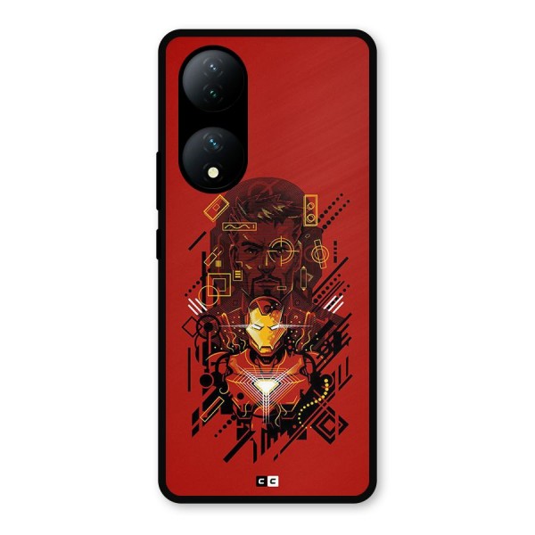 Tony Stark Metal Back Case for Vivo T2