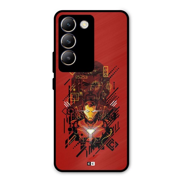 Tony Stark Metal Back Case for Vivo T3 5G