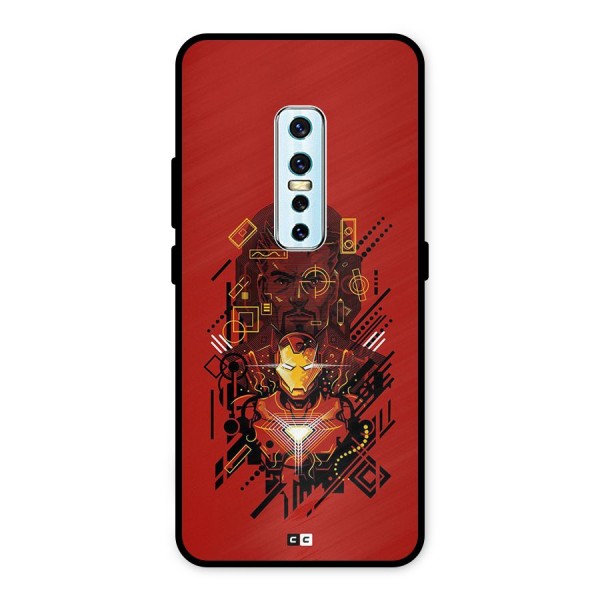 Tony Stark Metal Back Case for Vivo V17 Pro