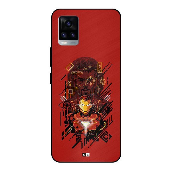 Tony Stark Metal Back Case for Vivo V20 2021