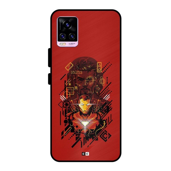 Tony Stark Metal Back Case for Vivo V20 Pro