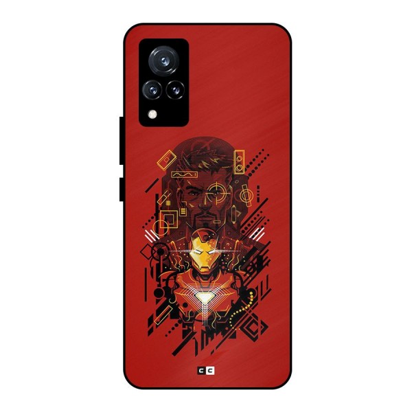 Tony Stark Metal Back Case for Vivo V21 5G