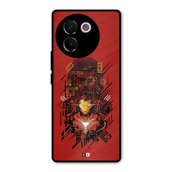 Tony Stark Metal Back Case for Vivo V30e