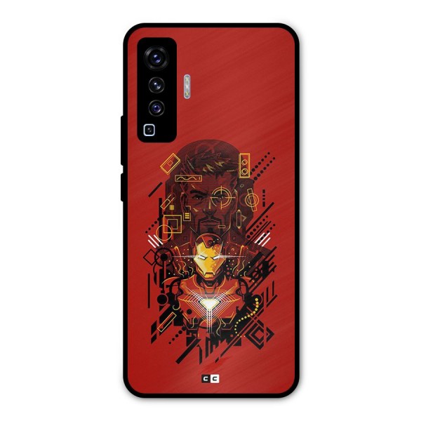 Tony Stark Metal Back Case for Vivo X50