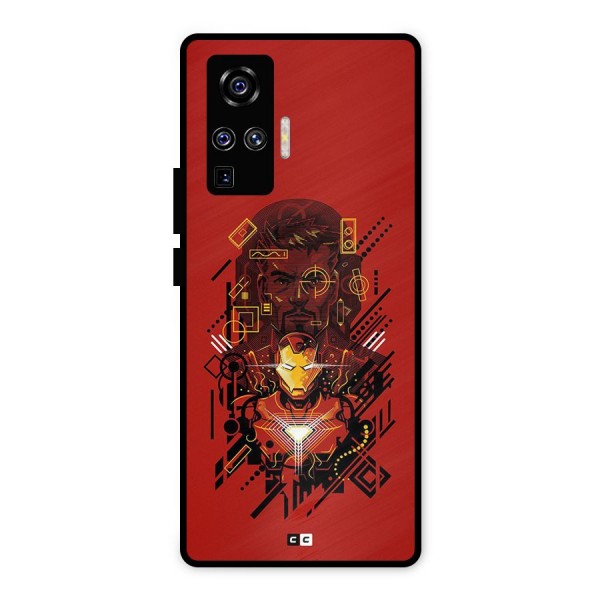 Tony Stark Metal Back Case for Vivo X50 Pro