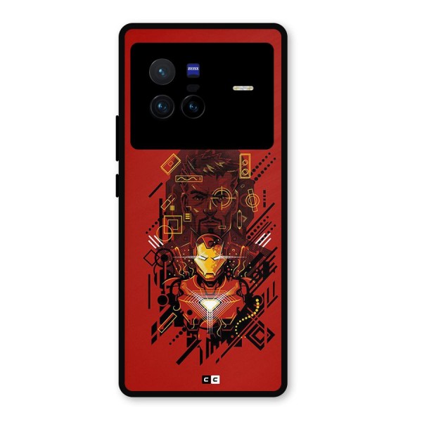 Tony Stark Metal Back Case for Vivo X80