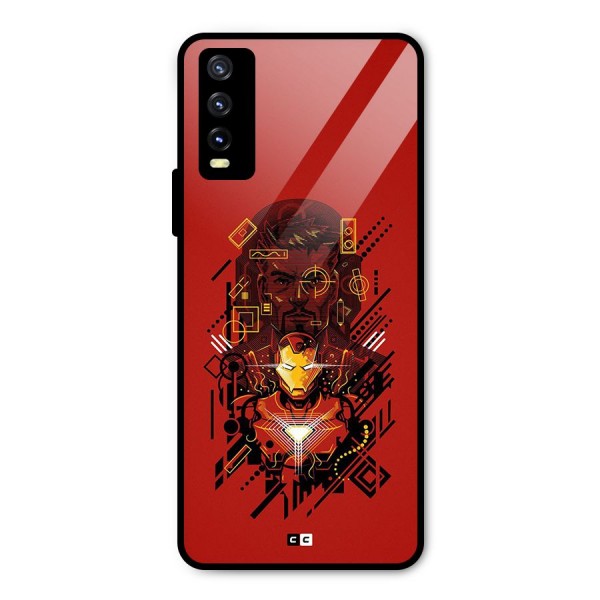 Tony Stark Metal Back Case for Vivo Y20 2021