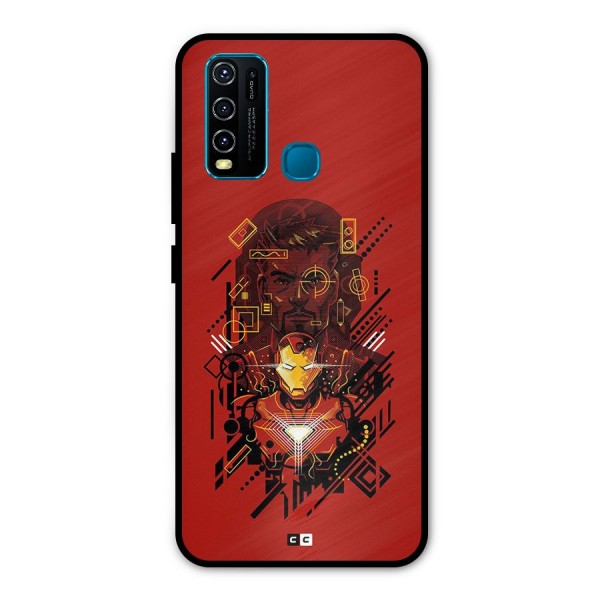 Tony Stark Metal Back Case for Vivo Y30