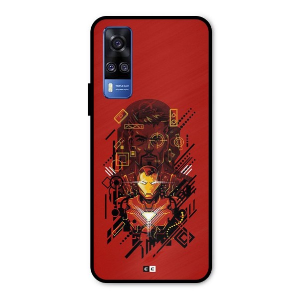 Tony Stark Metal Back Case for Vivo Y31