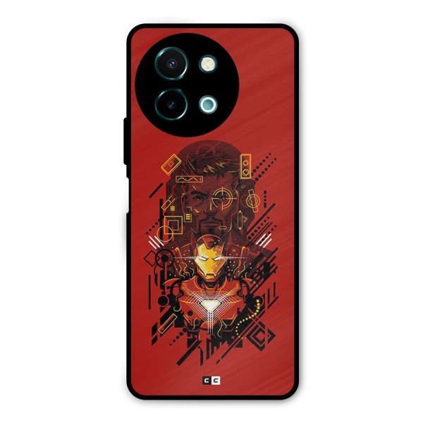 Tony Stark Metal Back Case for Vivo Y58