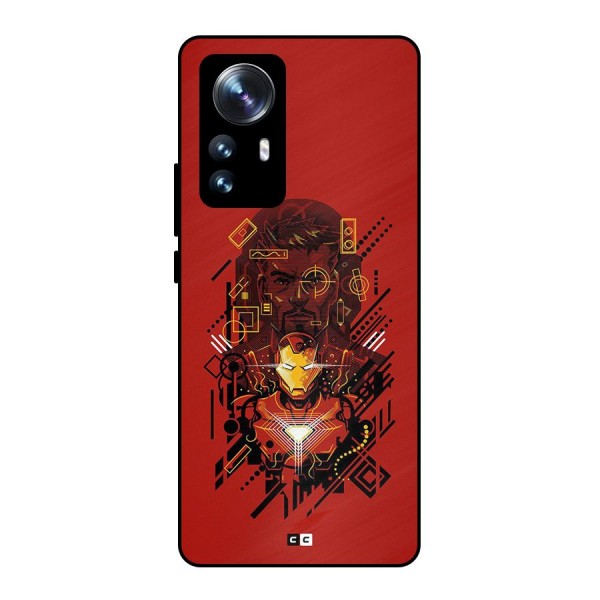 Tony Stark Metal Back Case for Xiaomi 12 Pro