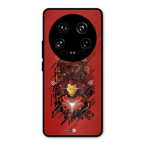 Tony Stark Metal Back Case for Xiaomi 14 Ultra