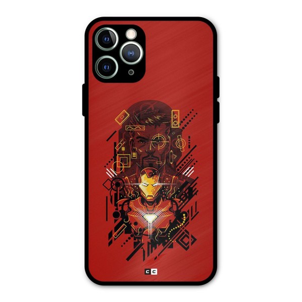 Tony Stark Metal Back Case for iPhone 11 Pro Max