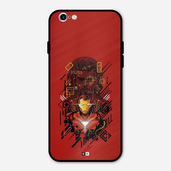 Tony Stark Metal Back Case for iPhone 6 6s