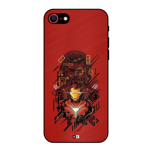 Tony Stark Metal Back Case for iPhone 7