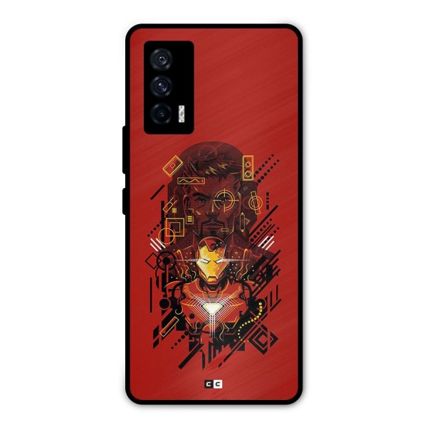 Tony Stark Metal Back Case for iQOO 7 5G