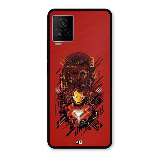 Tony Stark Metal Back Case for iQOO 7 Legend 5G