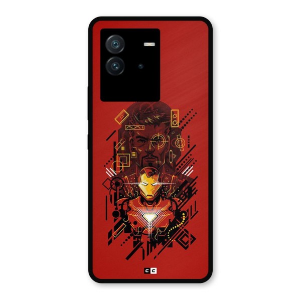 Tony Stark Metal Back Case for iQOO Neo 6 5G