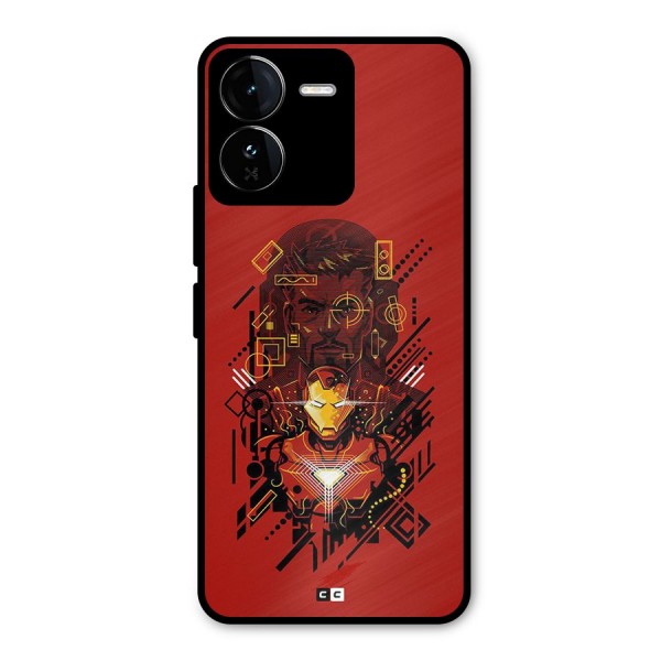 Tony Stark Metal Back Case for iQOO Z9