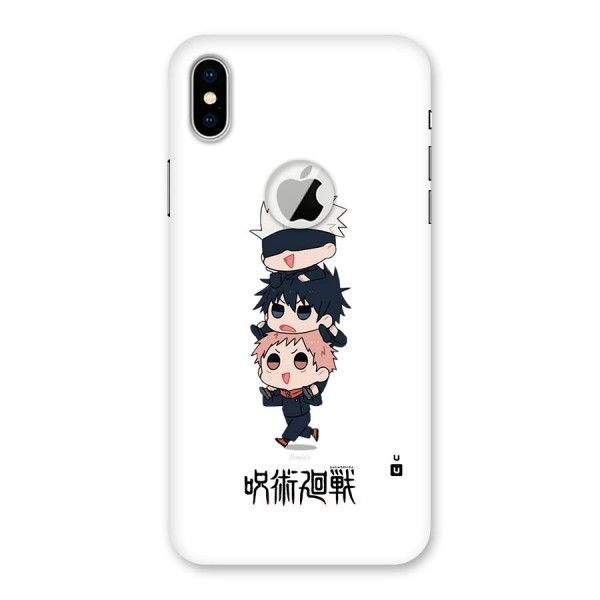 Top Gojo Squad Back Case for iPhone XS Logo Cut