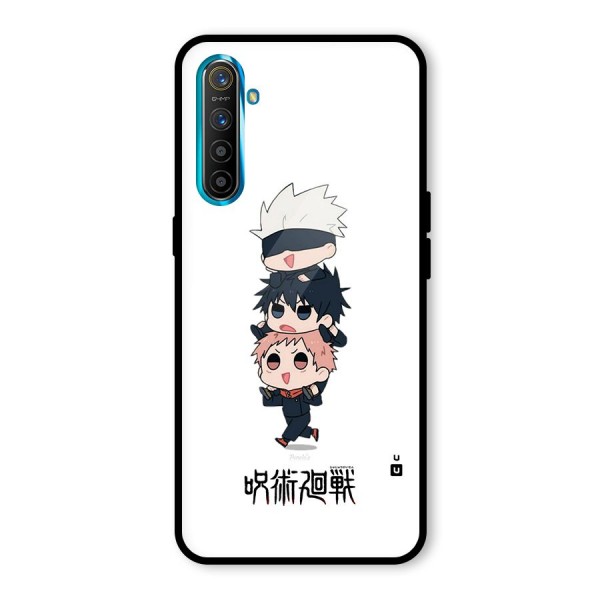 Top Gojo Squad Glass Back Case for Realme X2