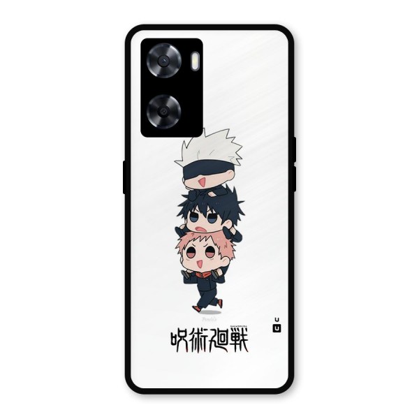 Top Gojo Squad Metal Back Case for Oppo A77