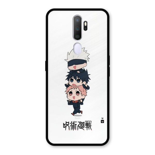 Top Gojo Squad Metal Back Case for Oppo A9 (2020)