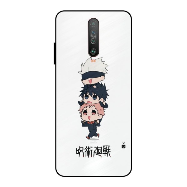 Top Gojo Squad Metal Back Case for Poco X2