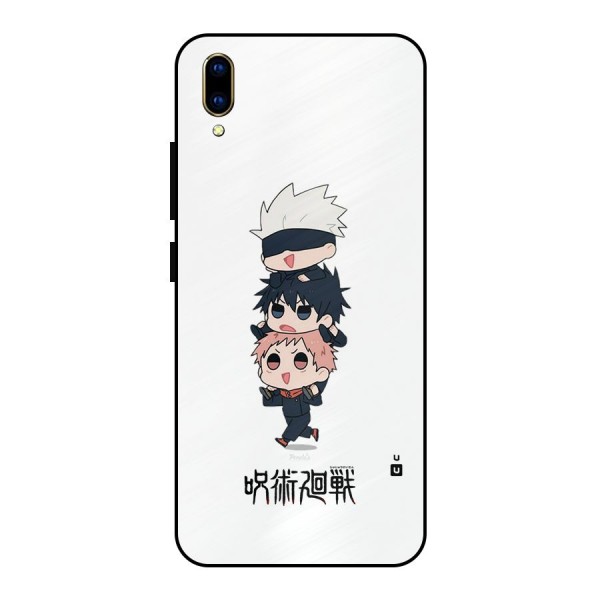 Top Gojo Squad Metal Back Case for Vivo V11 Pro