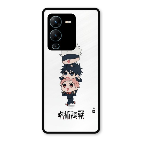 Top Gojo Squad Metal Back Case for Vivo V25 Pro