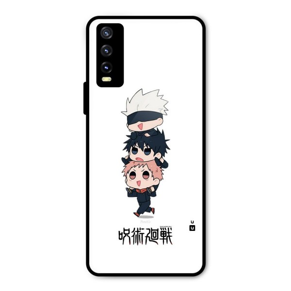 Top Gojo Squad Metal Back Case for Vivo Y20 2021