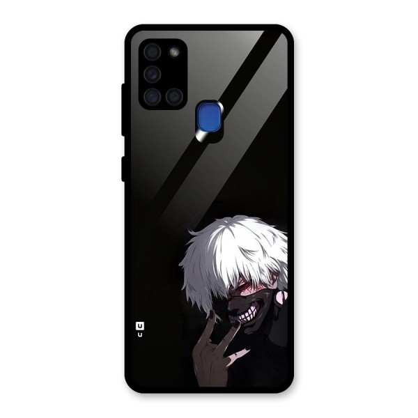 Toukyo Ghoul Kaneki Alternate Glass Back Case for Galaxy A21s