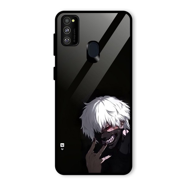 Toukyo Ghoul Kaneki Alternate Glass Back Case for Galaxy M21