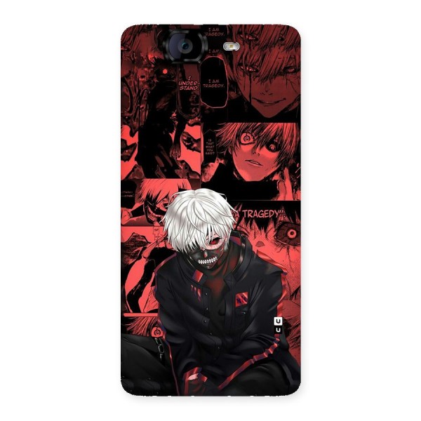 Toukyo Ghoul Kaneki Manga Back Case for Canvas Knight A350