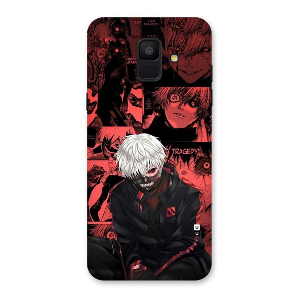 Toukyo Ghoul Kaneki Manga Back Case for Galaxy A6 (2018)