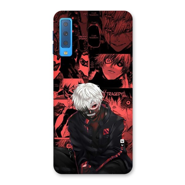 Toukyo Ghoul Kaneki Manga Back Case for Galaxy A7 (2018)