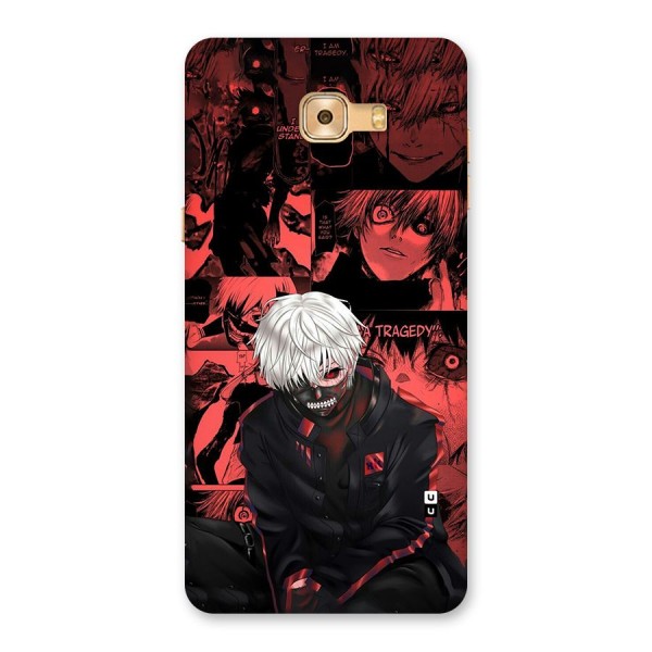 Toukyo Ghoul Kaneki Manga Back Case for Galaxy C9 Pro