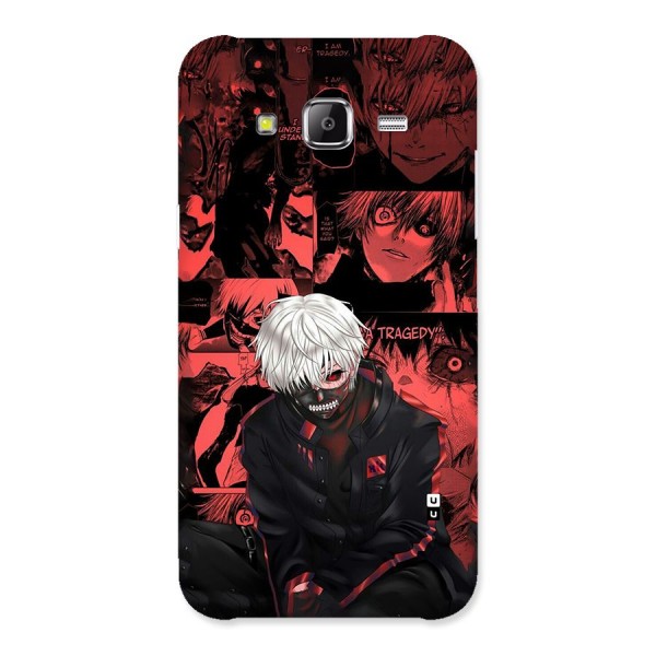 Toukyo Ghoul Kaneki Manga Back Case for Galaxy J5