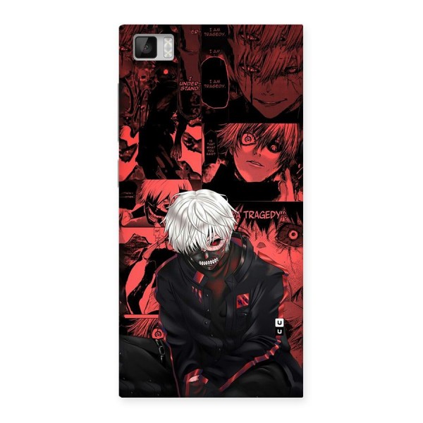 Toukyo Ghoul Kaneki Manga Back Case for Mi3