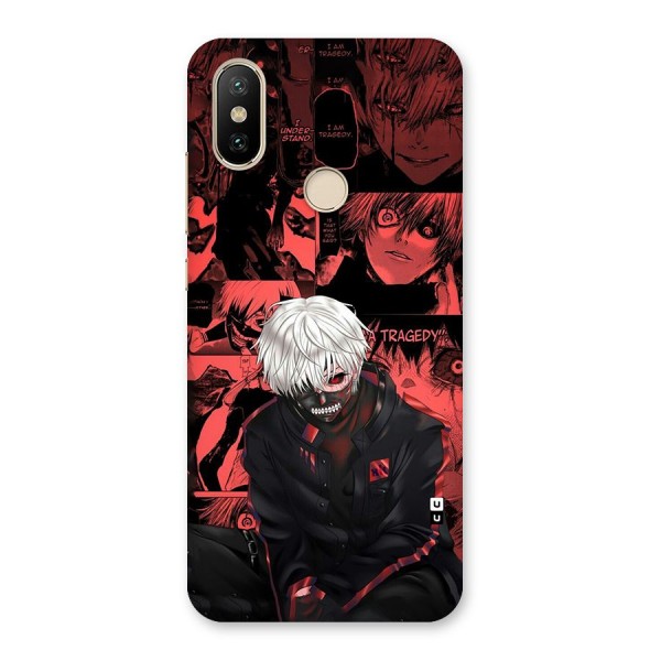 Toukyo Ghoul Kaneki Manga Back Case for Mi A2